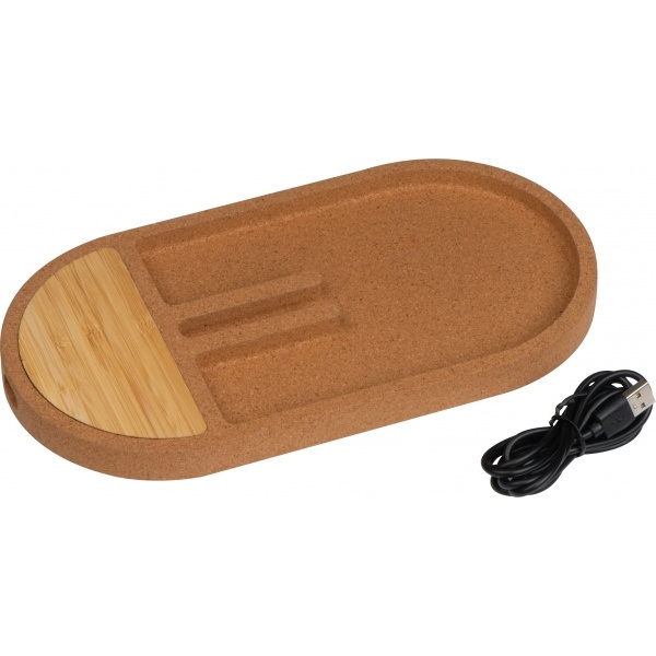 Logotrade corporate gift image of: Desk organiser with charging station LANCASTER