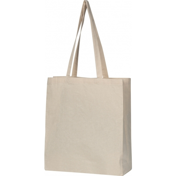Logotrade promotional giveaways photo of: Organic cotton bag with bottom fold INNSBRUCK