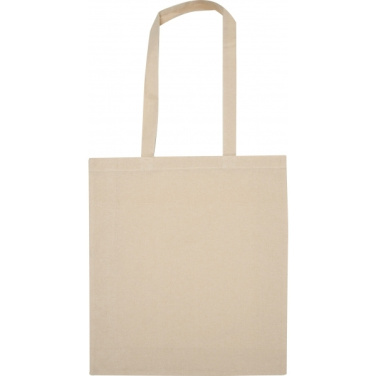 Logo trade promotional giveaways image of: Organic cotton bag with bottom fold INNSBRUCK