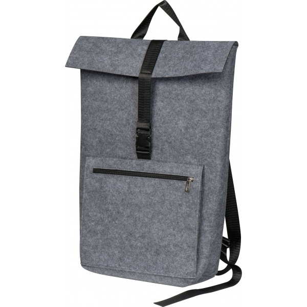 Logotrade promotional giveaway image of: RPET Felt Backpack BIRMINGHAM