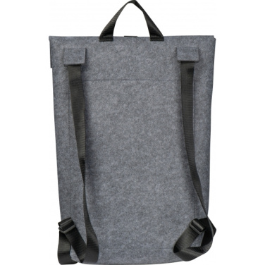 Logo trade promotional products image of: RPET Felt Backpack BIRMINGHAM