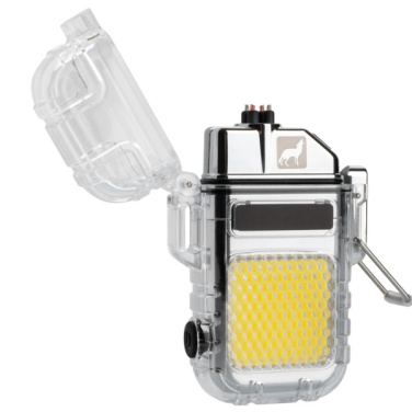 Logotrade promotional item image of: Electrical lighter CALBUCO Schwarzwolf