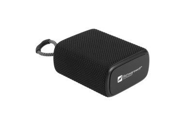 Logo trade promotional gifts picture of: Waterproof bluetooth speaker HARDEOL Schwarzwolf