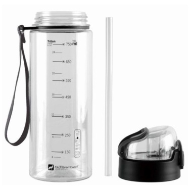 Logotrade promotional gift image of: Drinking bottle SEYHAN 900 ml Schwarzwolf