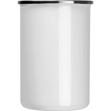 Logo trade advertising products image of: Enamel cup Adelaine