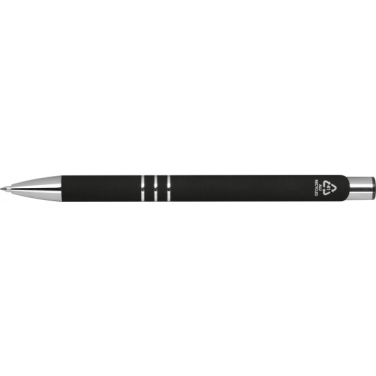Logo trade promotional merchandise image of: Semi gel pen soft touch DUNMORE