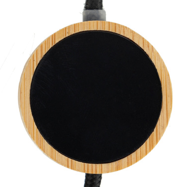 Logotrade promotional gifts photo of: 4in1 long wooden cable with elighted logo for engraving