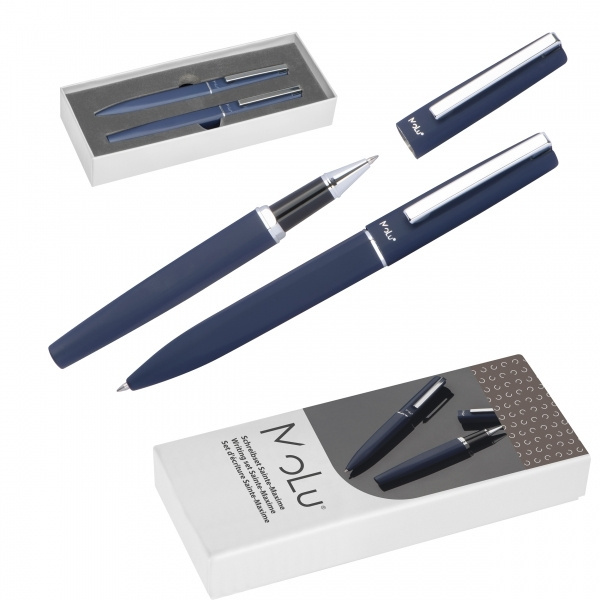 Logo trade business gift photo of: Writing set soft touch SAINTE MAXIME MoLu
