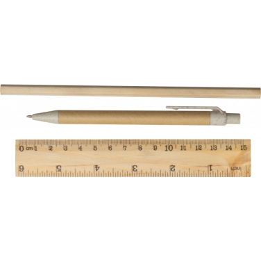 Logo trade promotional merchandise image of: Writing set Teresina