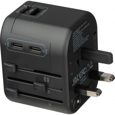 Logo trade promotional items image of: Travel Adapter Maracena