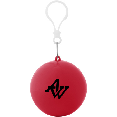 Logo trade business gift photo of: Xina rain poncho in storage ball with keychain