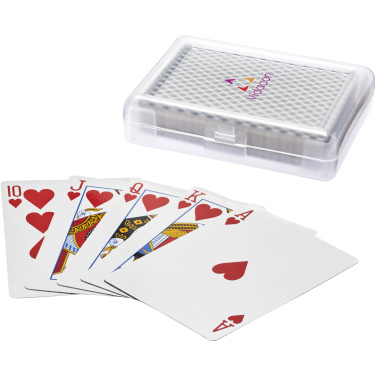 Logotrade promotional item image of: Reno playing cards set in case