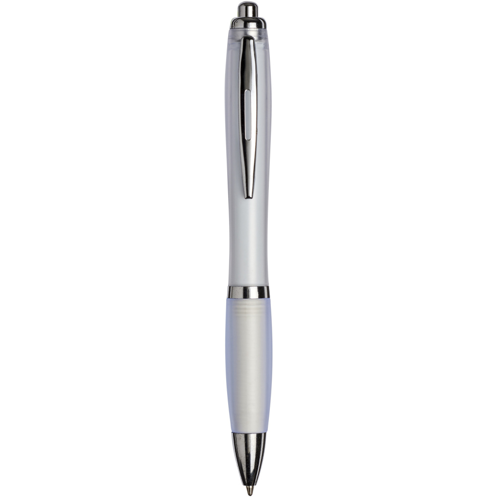 Logotrade business gift image of: Curvy ballpoint pen with frosted barrel and grip
