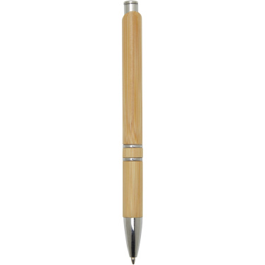 Logotrade corporate gift picture of: Wicker bamboo ballpoint pen