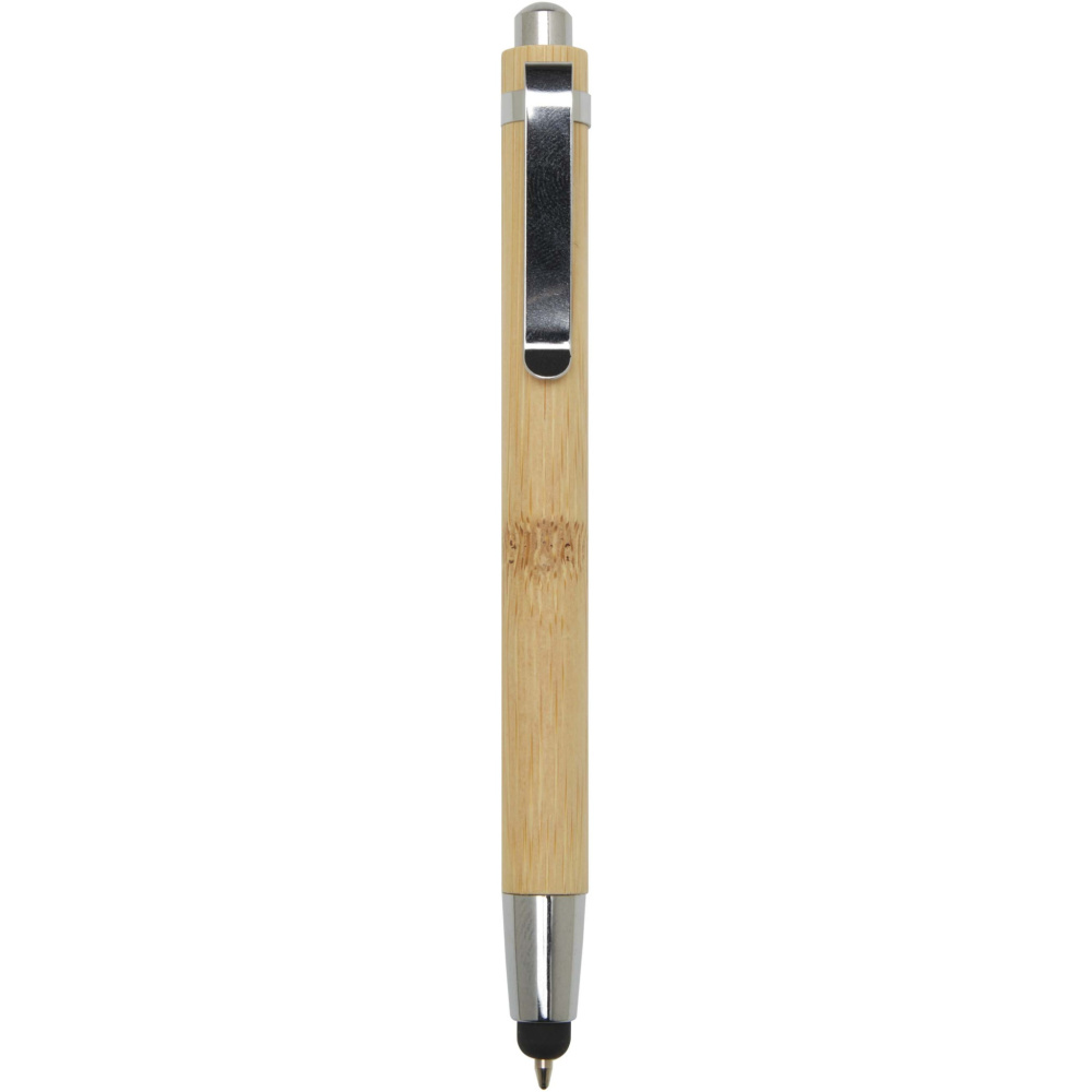 Logo trade promotional merchandise photo of: Elm bamboo ballpoint pen
