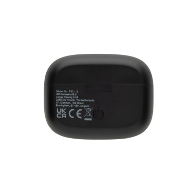 Logo trade promotional items image of: Airtune RCS recycled plastic ANC earbuds with touch screen