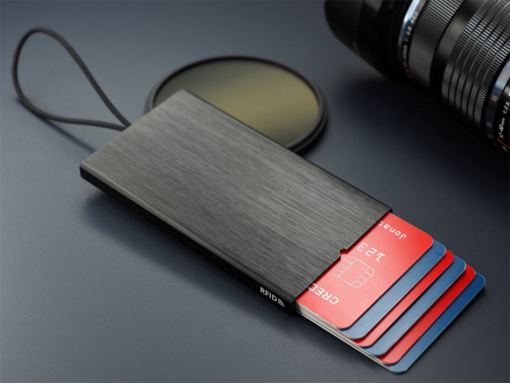 Logo trade promotional product photo of: RFID credit and business card holder 126615500