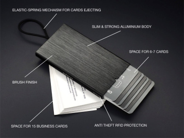 Logo trade promotional gift photo of: RFID credit and business card holder 126615500