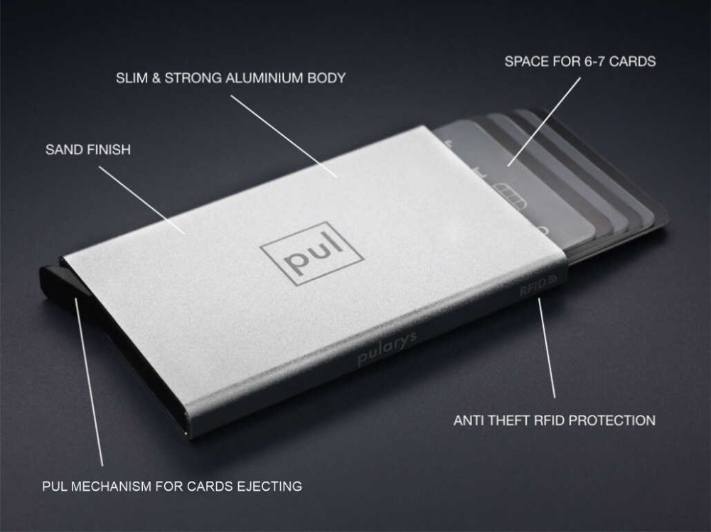 Logo trade corporate gifts image of: RFID credit card holder 94410800