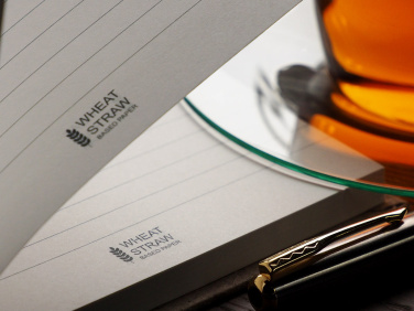 Logotrade promotional giveaway picture of: Recycled Hemp Notebook 209734300