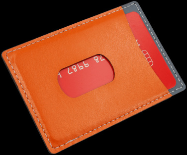 Logo trade business gifts image of: Credit card holder 544119