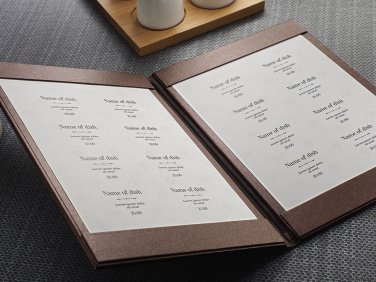 Logo trade promotional gifts image of: Menu cover 1719280