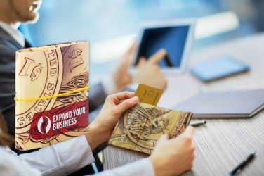 Logo trade corporate gifts image of: Origami wallet 998117