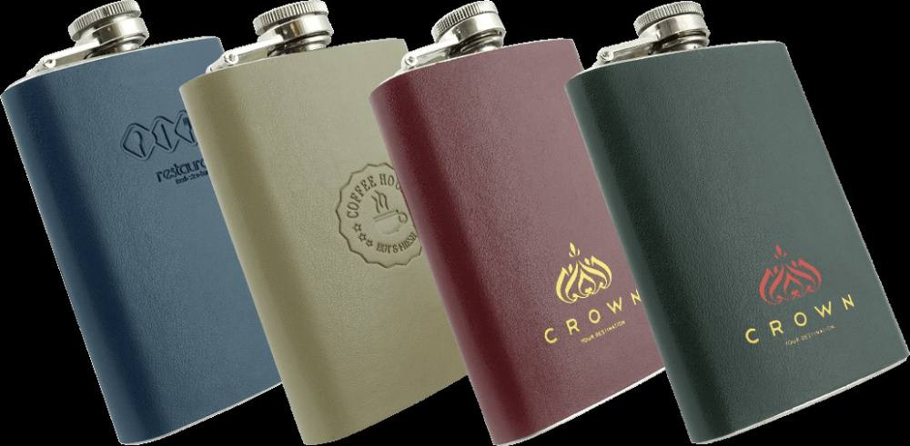 Logo trade business gift photo of: Hip flask 426119