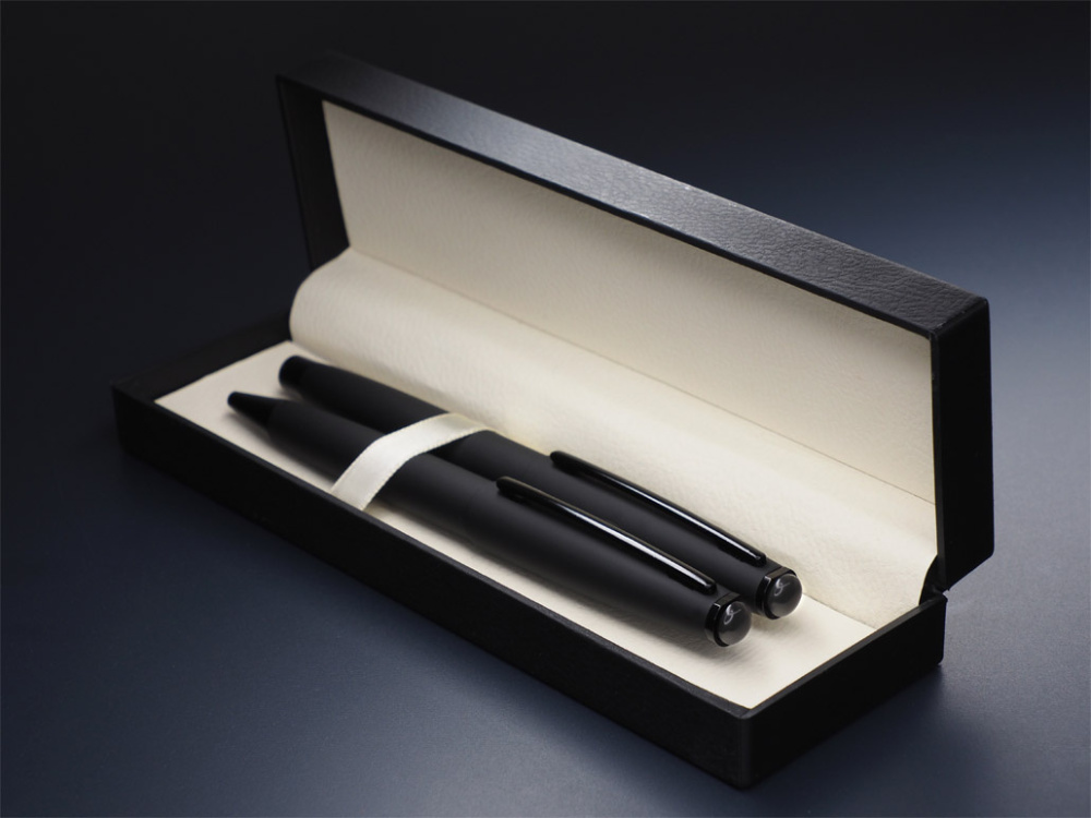 Logotrade advertising product image of: Obsidian stone Pen set 1290036