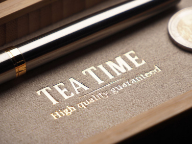 Logo trade promotional gift photo of: Wooden desk organiser 1850292