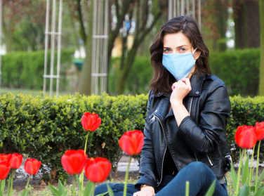 Logotrade corporate gift picture of: VENUS PRO cotton face mask with a pocket an HEPA filter 1378165