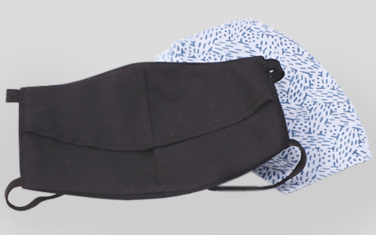 Logotrade promotional gift picture of: VENUS PRO cotton face mask with a pocket an HEPA filter 1378165