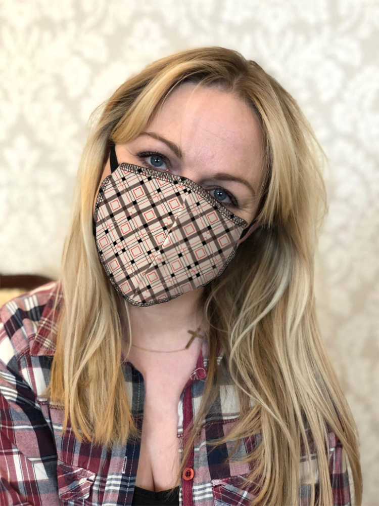 Logo trade corporate gifts picture of: ZEFIR cotton face mask 1400165