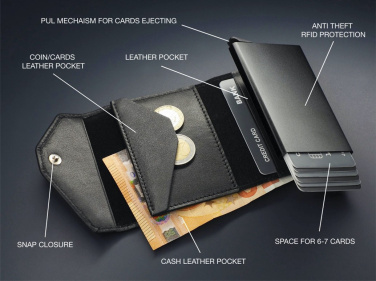 Logo trade promotional giveaway photo of: RFID wallet 1249131