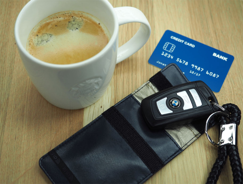 Logo trade advertising products picture of: RFID Signal Blocking case 1222119