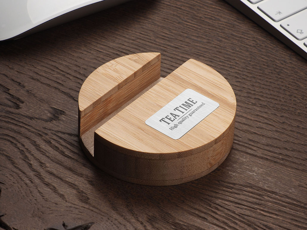 Logo trade promotional item photo of: Wooden telephone stand 1833292