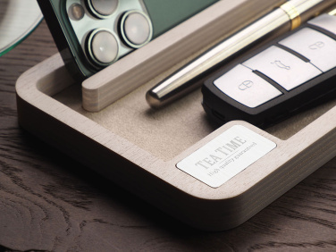 Logo trade promotional products image of: Wooden desk organiser 1818121