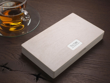 Logo trade promotional giveaways image of: Wooden bill box 1816121