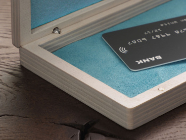 Logo trade promotional giveaway photo of: Wooden bill box 1816121