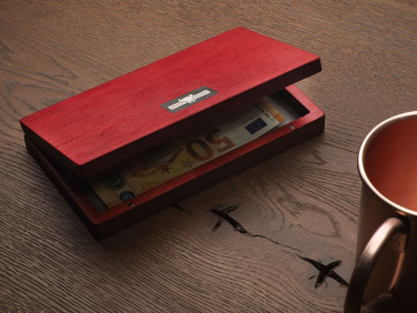 Logo trade promotional gifts picture of: Wooden bill box 1816121