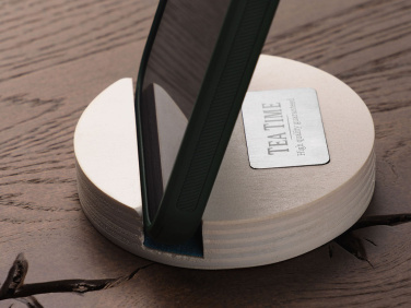 Logo trade promotional products picture of: Wooden telephone stand 1833121