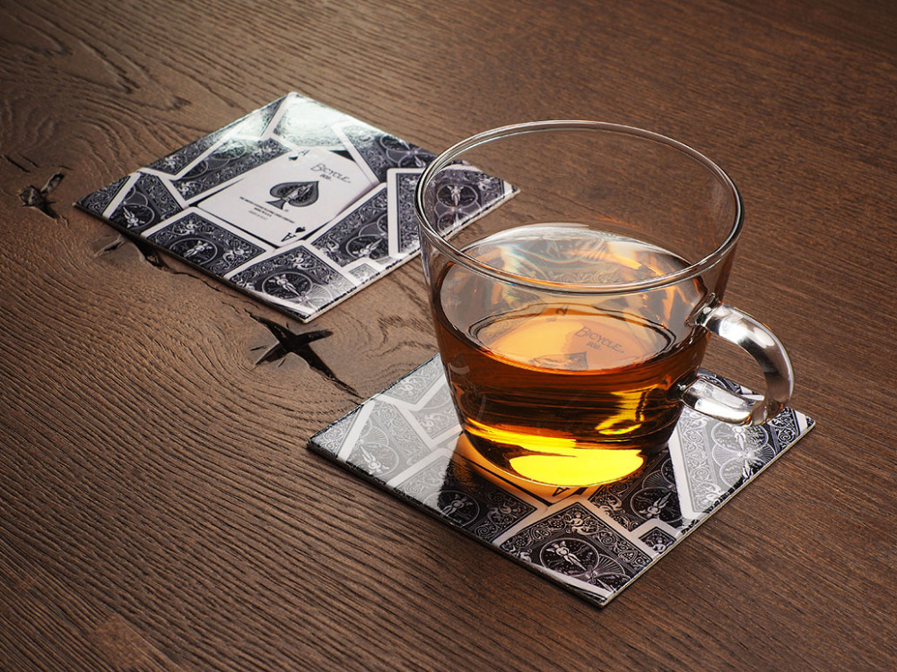 Logo trade promotional items image of: Printed paper coaster 1838117