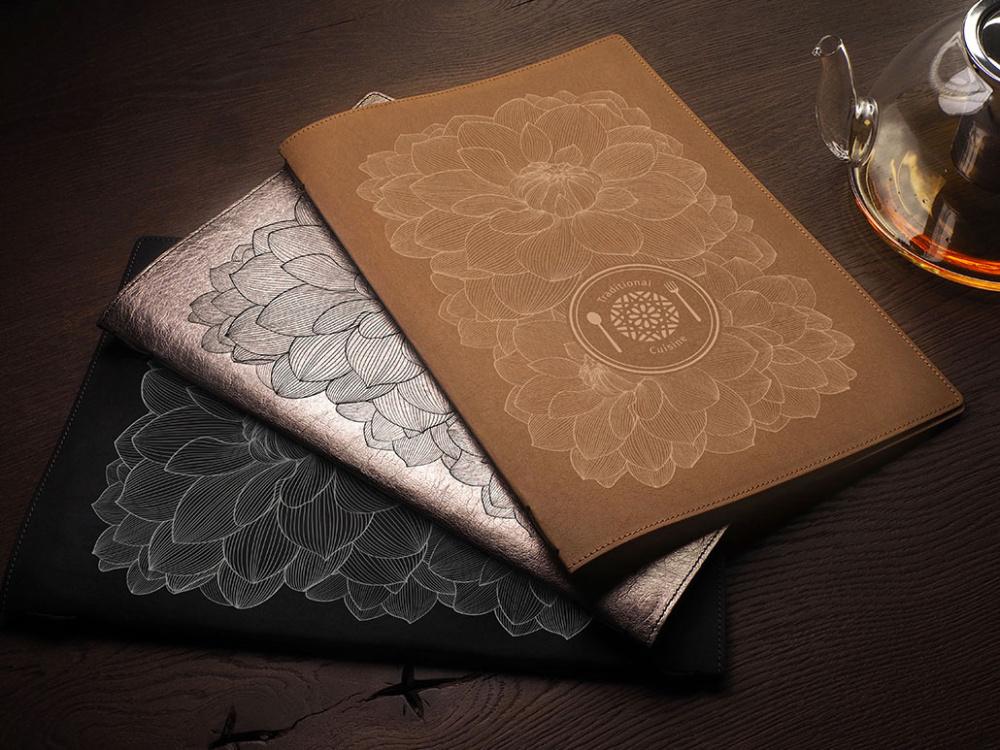 Logo trade promotional giveaways image of: Menu cover Ambiente 1178303