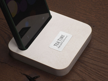 Logotrade promotional merchandise picture of: Wooden telephone stand 1848121