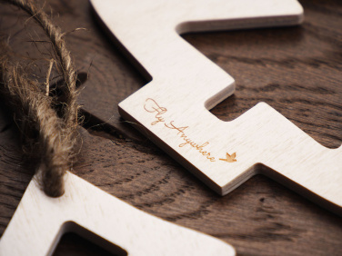 Logo trade business gifts image of: Wooden Christmas Decoration 1855121