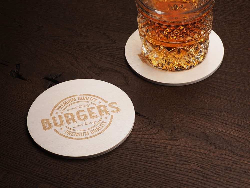 Logo trade promotional giveaways image of: Coaster 1047121