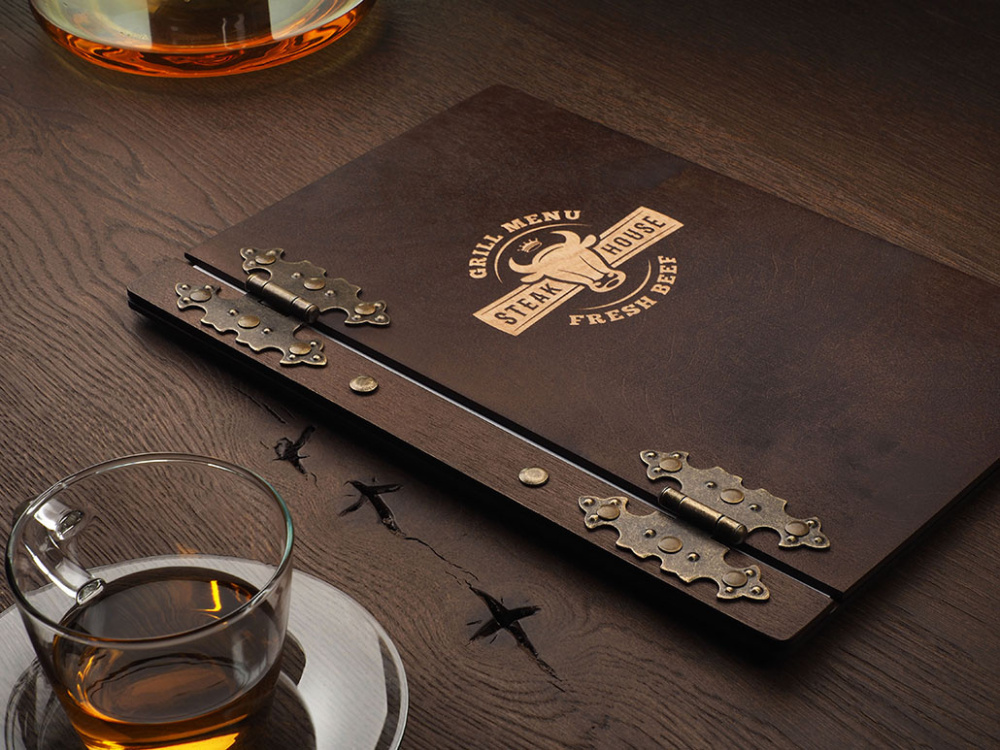 Logo trade business gifts image of: Menu cover 1862121