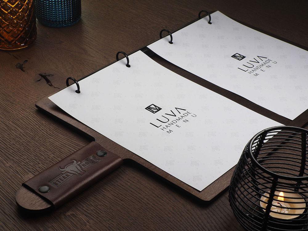 Logo trade corporate gifts picture of: Menu cover 1864121