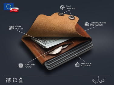 Logo trade business gift photo of: Wallet 384310
