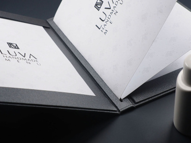 Logo trade corporate gifts image of: Menu cover 1952280